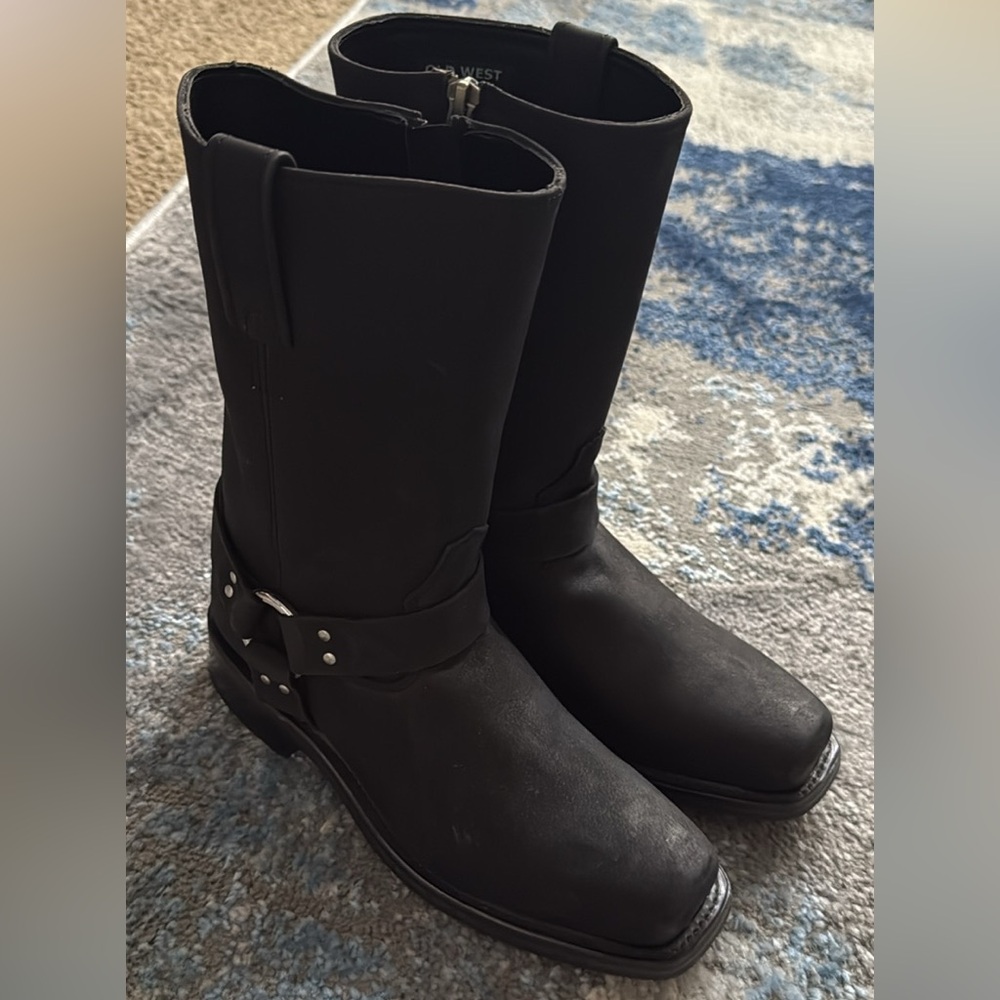 Old West Dark Leather Footwear